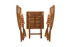 Bistro Set Gartenmöbel 3tlg. klappbar aus Akazienholz Produktbild-Vorschau 2