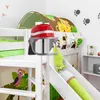 Relaxdays Feuerwehrhelm Kinder, mit Visier, Nackentuch & Produktbild-Vorschau 3
