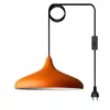Champion Pendelleuchte mit Stecker 35 cm, Orange Metall Produktbild-Vorschau 1