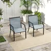 COSTWAY 2er Set Gartenstühle, Terrassenstühle, Balkonstühle Produktbild-Vorschau 2