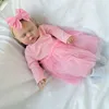 Muñeca de algodón de 60 cm, con los ojos cerrados, pelo Vista previa de la imagen del producto 5
