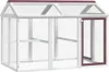 vidaXL Skříň pro volný výběh Mocha 141x94x104 cm Borovicový Náhled obrázku produktu 6