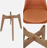 sweeek - 4er-Set skandinavische Stühle mit Holzbeinen  - Produktbild-Vorschau 5