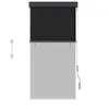 vidaXL Store extérieur 80 x 250 cm Anthracite Voir les images du produit 2