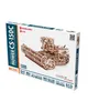The image shows the packaging of a wooden model construction kit for a self-propelled mower. Podgląd zdjęcia produktu