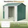 Metall Geräteschuppen Gerätehaus mit Fundament mit Fenster Produktbild-Vorschau 4