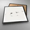 Gerahmtes Poster - Schwarzer Rahmen - Flug Vogel Reiher - Produktbild-Vorschau 3