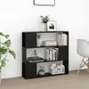vidaXL Knihovna s policemi černá 100x24x94 cm - Knihovny a Náhled obrázku produktu 13