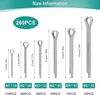 260 Stück Splinte Sortiment Edelstahl Federsplinte Clips Produktbild-Vorschau 2