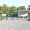 vidaXL Maschen-Gartentor Grün 500x125 cm Verzinkter Stahl Produktbild-Vorschau 2