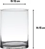 Glasvase ZYLINDER H: 15cm D: 12cm Dekoglas Hakbijl Produktbild-Vorschau 2