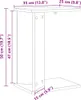 vidaXL Beistelltisch Weiß 35 x 25 x 50 cm Holzwerkstoff Produktbild-Vorschau 8