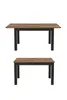 A dining table and a bench are displayed against a white background. Anteprima dell’immagine prodotto