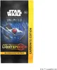 A booster pack for the Star Wars Unlimited trading card game, featuring a TIE fighter in hyperspace. Podgląd zdjęcia produktu