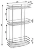 Aqualine CHROM LINE Duschablage, 3 Etagen, Chrom Produktbild-Vorschau 4