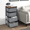 GOPLUS Kommode mit 4 Schubladen aus Stoff, Produktbild-Vorschau 2