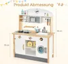 COSTWAY Kinderküche aus Holz, Spielküche inkl. 17 Zubehör, Produktbild-Vorschau 5