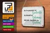Blechschild Spruch 18x12cm Vergangenheit Zukunft Augenblick Produktbild-Vorschau 3