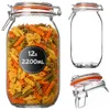 KADAX Einmachgläser 2,2L mit Bügelverschluss, 12er Set, Produktbild-Vorschau 1