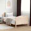 vidaXL Massivholzbett ohne Matratze 90x190 cm Kiefernholz Produktbild-Vorschau 2