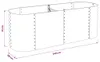 vidaXL Garten-Hochbeet 240 x 80 x 81 cm Verzinkter Stahl Produktbild-Vorschau 7