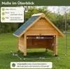 Garage für Mähroboter, Massivholz, spitzdach Produktbild-Vorschau 6