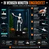 Halloween Skelett Deko 21cm, 3D gedruckte tanzende Skelett Produktbild-Vorschau 4