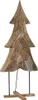 vidaXL Choinka z podstawą, brązowa, 181,5 cm, z litego Podgląd zdjęcia produktu 1