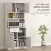 HOMCOM Mobile da cucina, mobile alto con ripiano Anteprima dell’immagine prodotto 4
