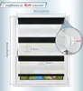 Doppelrollo 80x150 Schwarz-Weiß Produktbild-Vorschau 5