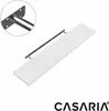 CASARIA® 2x Wandregal Holz Weiß Hängeregal mit Halterung Produktbild-Vorschau 3