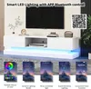 MODFU Meuble TV 160 cm - Design Moderne avec 2 Tiroirs - Voir les images du produit 3