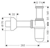 hansgrohe Tassensiphon installationsfreundlich, Chrom, 1 Produktbild-Vorschau 5
