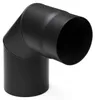 Raik Basic Rauchrohrbogen 130mm schwarz 90° – 3teilig, ohne Produktbild-Vorschau 2