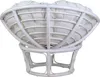MiaMöbel Sessel 80 cm Modern Rattan Weiß Produktbild-Vorschau 4