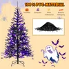 COSTWAY 183cm Künstlicher Weihnachtsbaum mit 250 lila LEDs, Produktbild-Vorschau 4