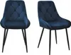 Chaise de salle à manger PARIS bleu marine - rembourrée en Voir les images du produit 6