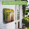 banjado Design Briefkasten Stahl silber mit Zeitungsfach Produktbild-Vorschau 3