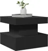 vidaXL Table basse avec lampes LED Noir 50x50x40 cm Voir les images du produit 7