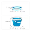 Seau pliable Relaxdays, seau de nettoyage de 10 l, pliable Voir les images du produit 4