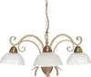 Lampada a sospensione decorativa crema 3 paralumi in vetro Anteprima dell’immagine prodotto 3