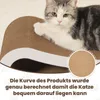 PetRhein Kratzbrett Katze XXL Set 86+75cm - Zwei-in-Eins Produktbild-Vorschau 3
