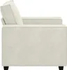 vidaXL Sessel Creme 100x78x84 cm Samt Produktbild-Vorschau 5