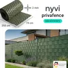 NYVI Polyrattan Sichtschutzstreifen Privafence Grün 255 x Produktbild-Vorschau 3