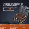VEVOR 1/2" sada nástrčných klíčů CR-V legovaná ocel 65dílná Náhled obrázku produktu 3