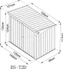 A technical drawing of a storage box with dimensions indicated. Náhled obrázku produktu