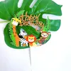 Cake Topper Zoo Dschungel Geburtstag Tiere Kuchendeko Produktbild-Vorschau 4