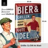 Retro Blechschilder Grillen - Bier und GRILLEN immer eine Produktbild-Vorschau 3