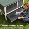 Clapier surélevé en bois de pin, clapier avec toit en Voir les images du produit 8