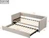 Łóżko tapicerowane Sweiko Rozkładana sofa 90/180x200 cm z Podgląd zdjęcia produktu 7